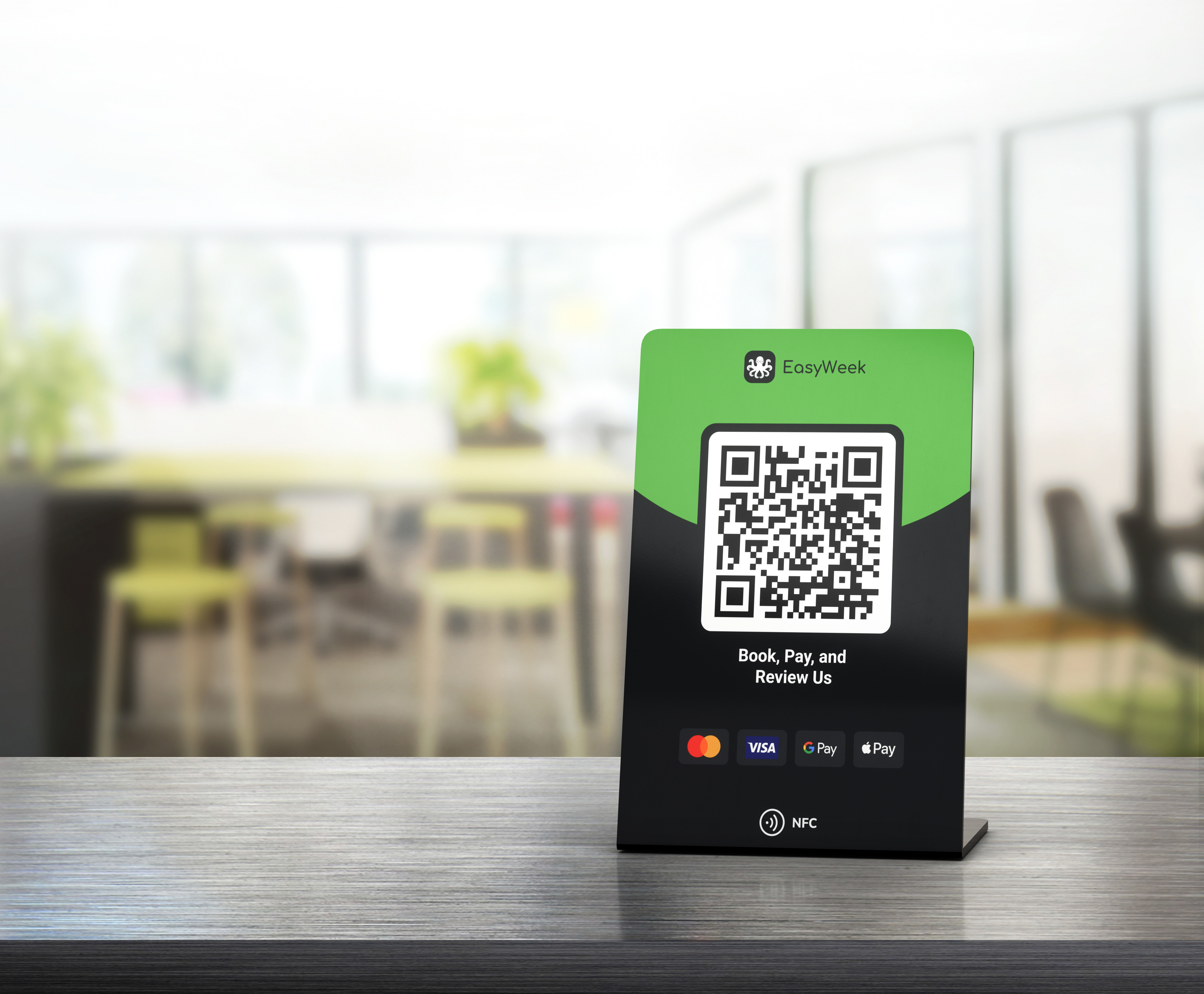 Stands with NFC and QR from EasyWeek