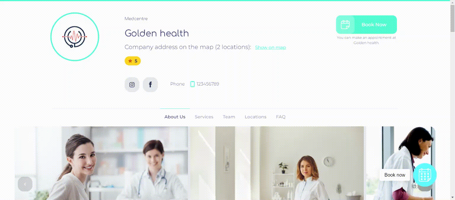 Free website for medical office by EasyWeek software Free website for medical office by EasyWeek software
