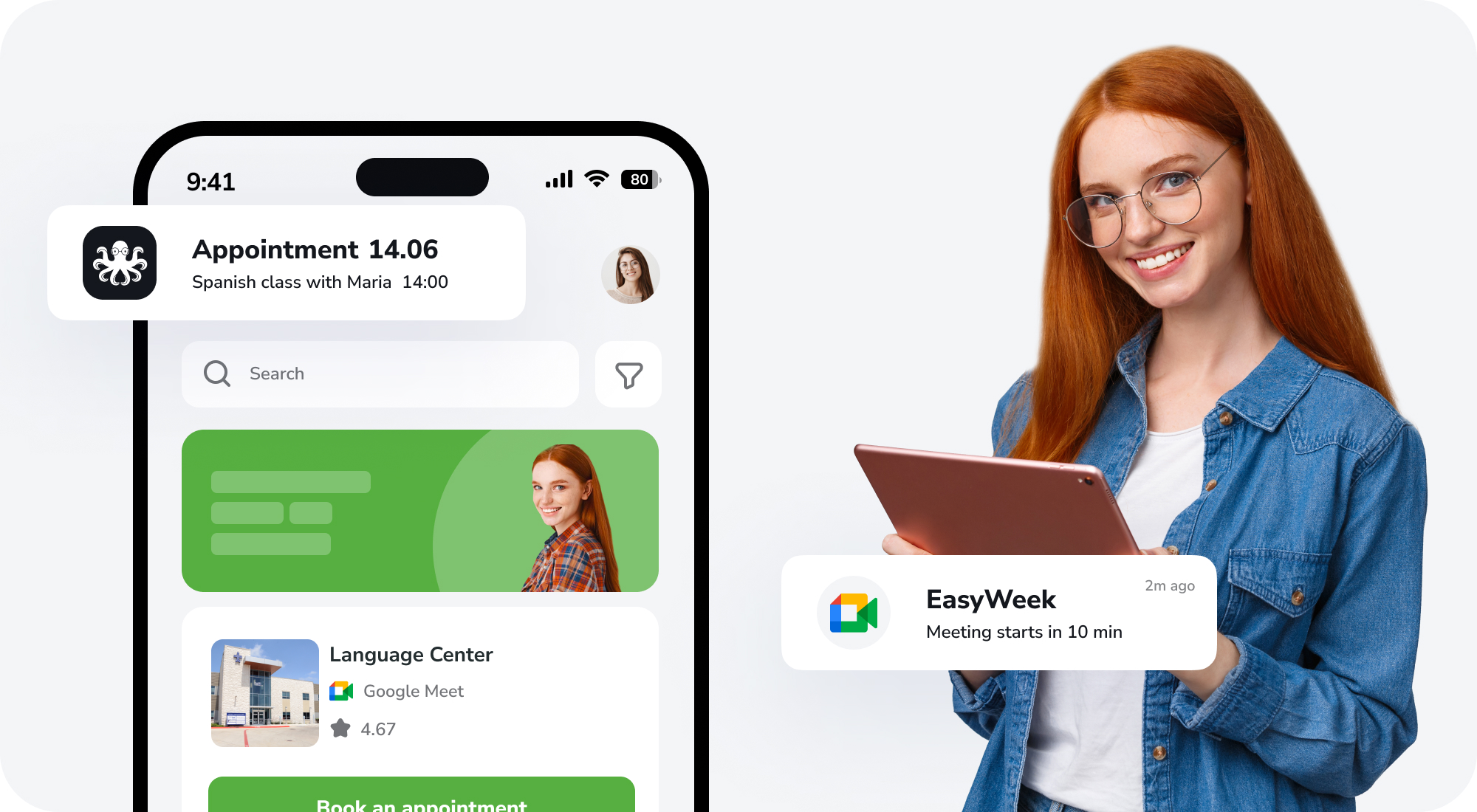 Add a Google Meet link for your booking!