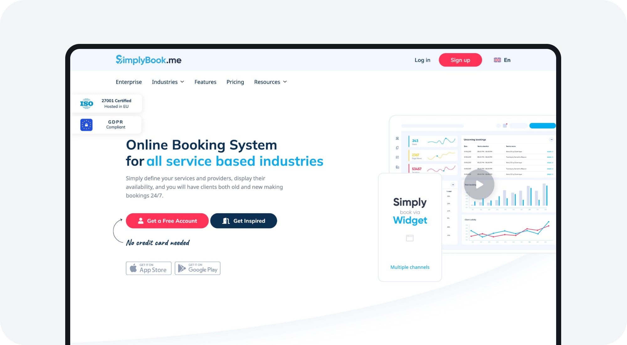 SimplyBook.Me booking scheduler