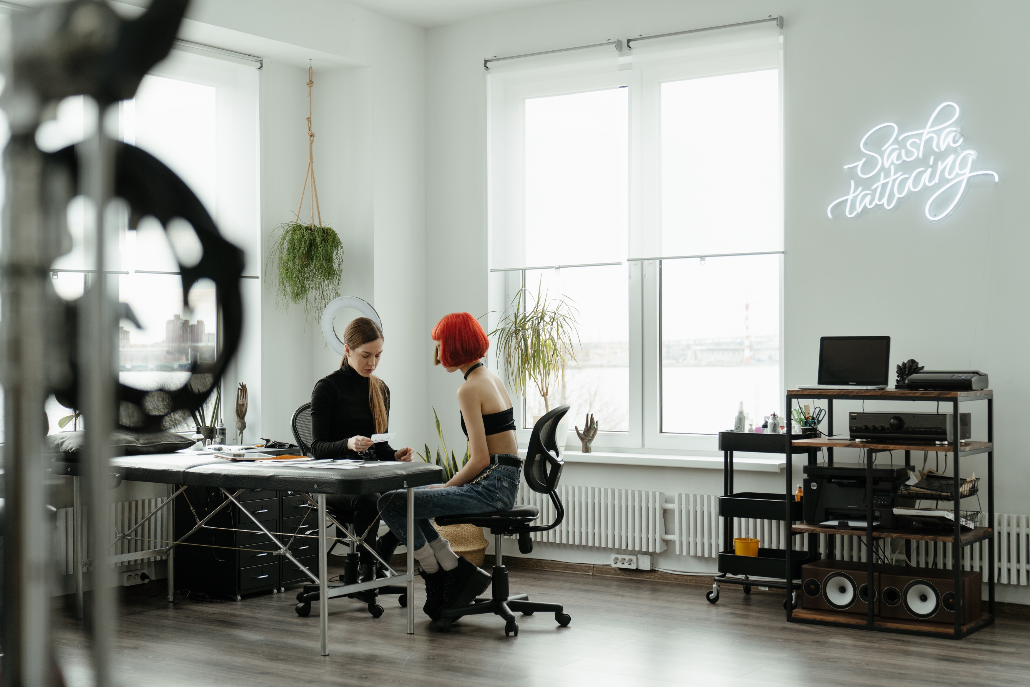 Tattoo studio routine