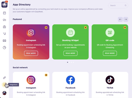 QR code for online appointment booking
