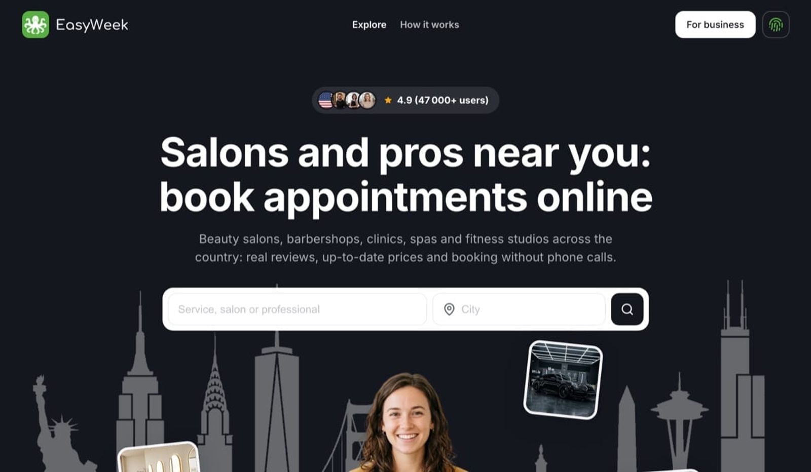 The EasyWeek catalog home page